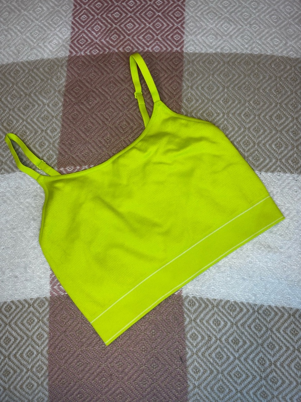Aerie Neon Yellow Sports Bra